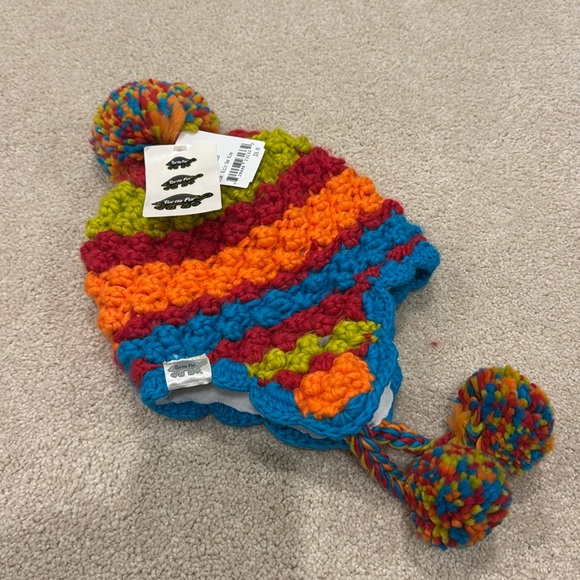 Other - GIRLS RAINBOW KNIT BEANIE